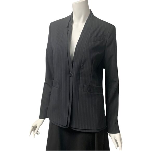 BCBG Vintage NWT Stripped One Button Blazer - Picture 1 of 5